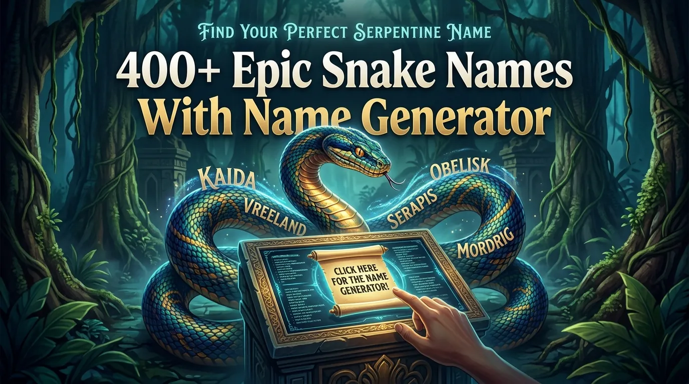400+ Epic Snake Names With Name Generator