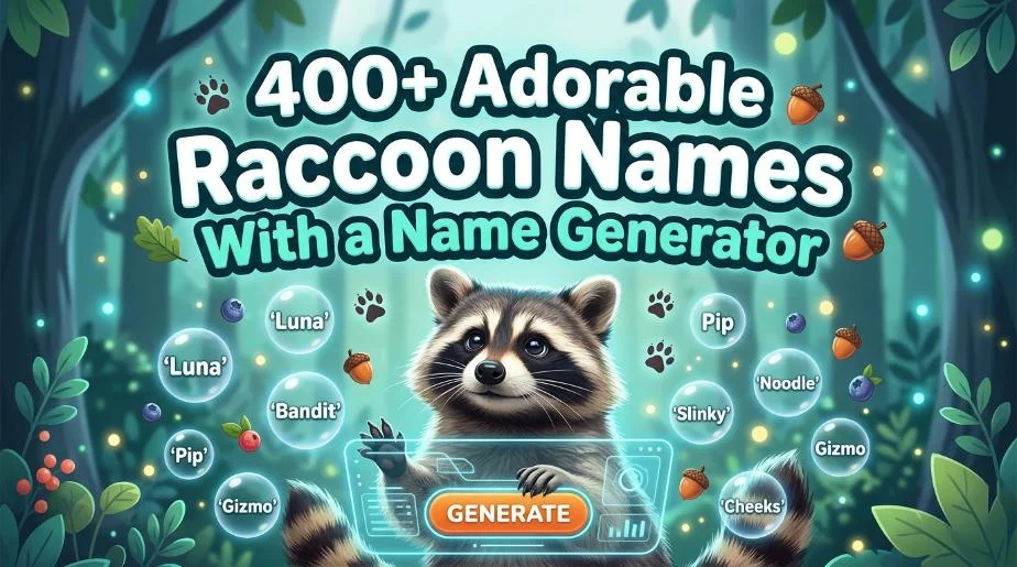 Adorable Raccoon Names With a Name Generator