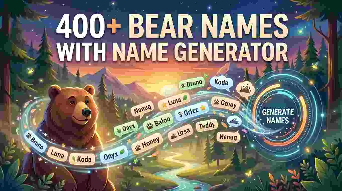 Bear Names With Name Generator