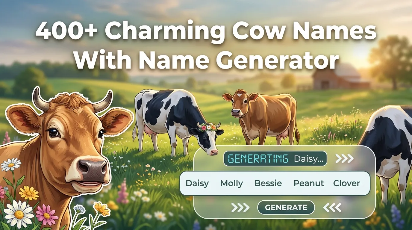 Charming Cow Names With Name Generator