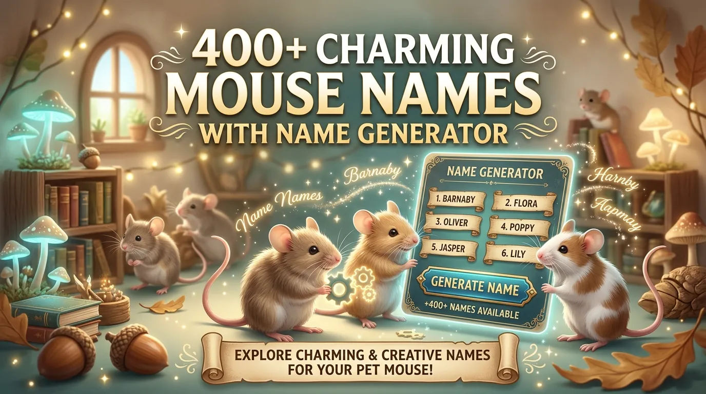Charming Mouse Names With Name Generator