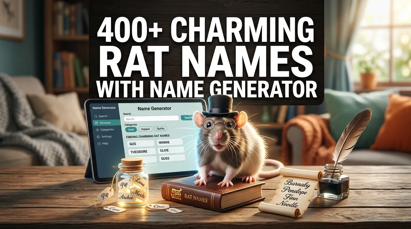 Charming Rat Names With Name Generator