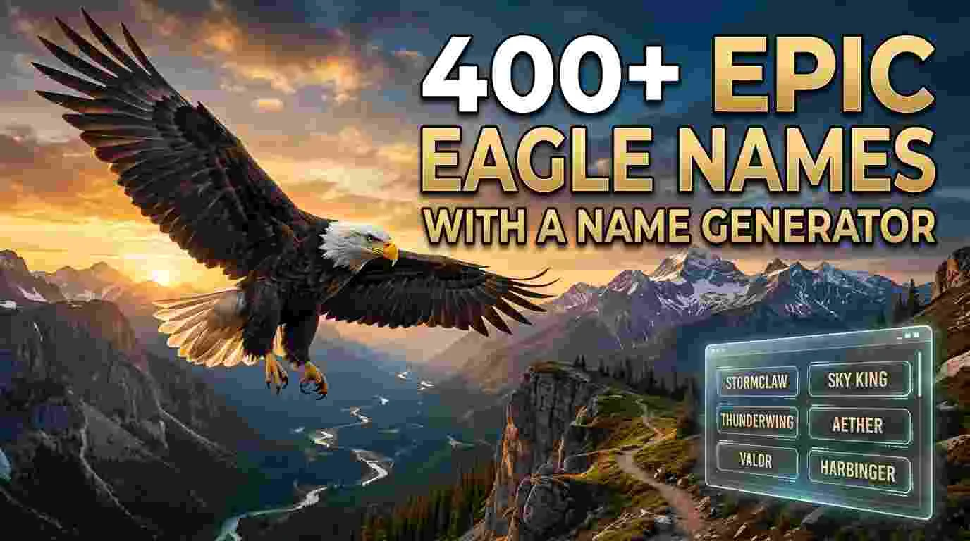 Epic Eagle Names With a Name Generator