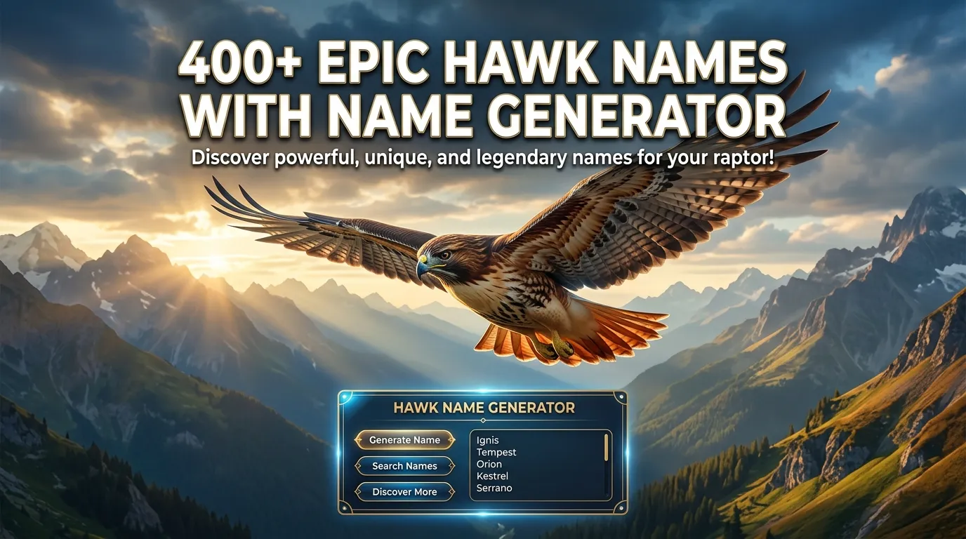 Epic Hawk Names With Name Generator