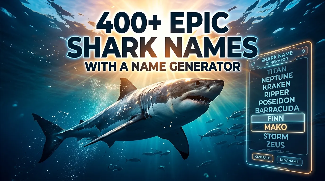 Epic Shark Names With a Name Generator