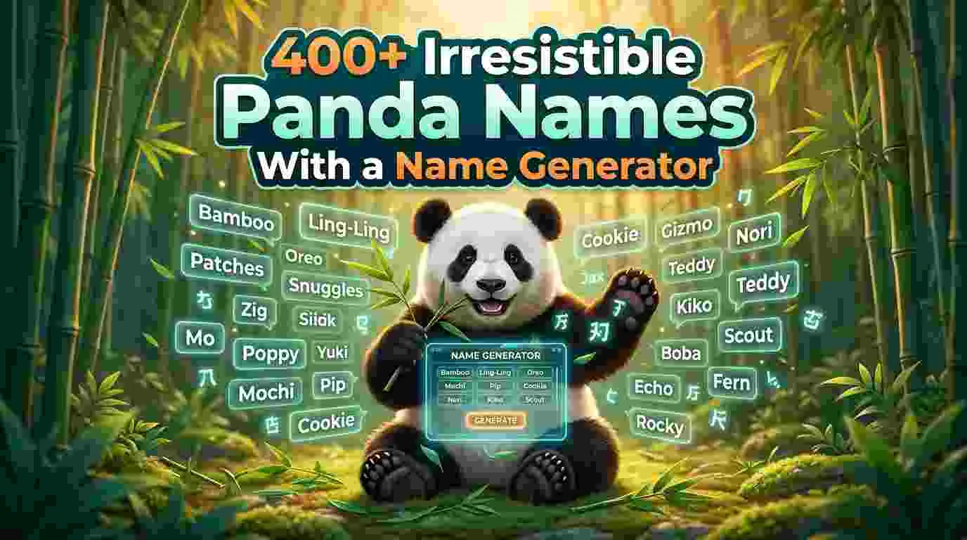 Irresistible Panda Names With a Name Generator
