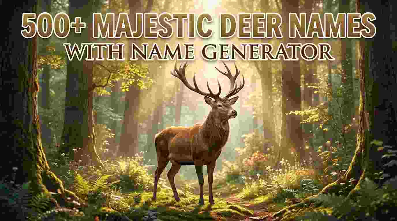 Majestic Deer Names With Name Generator