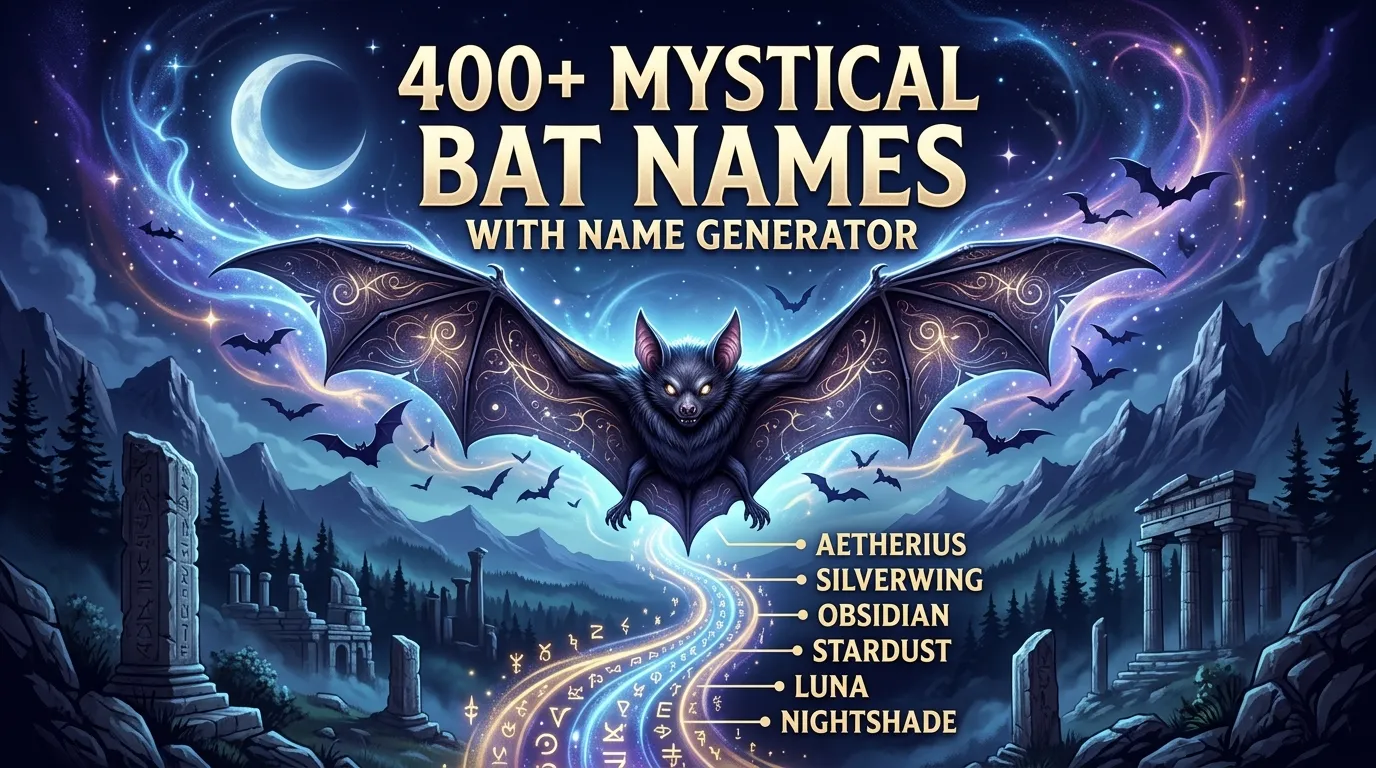 Mystical Bat Names With Name Generator