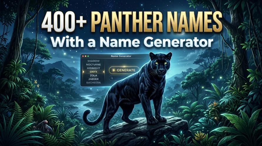 Panther Names With a Name Generator