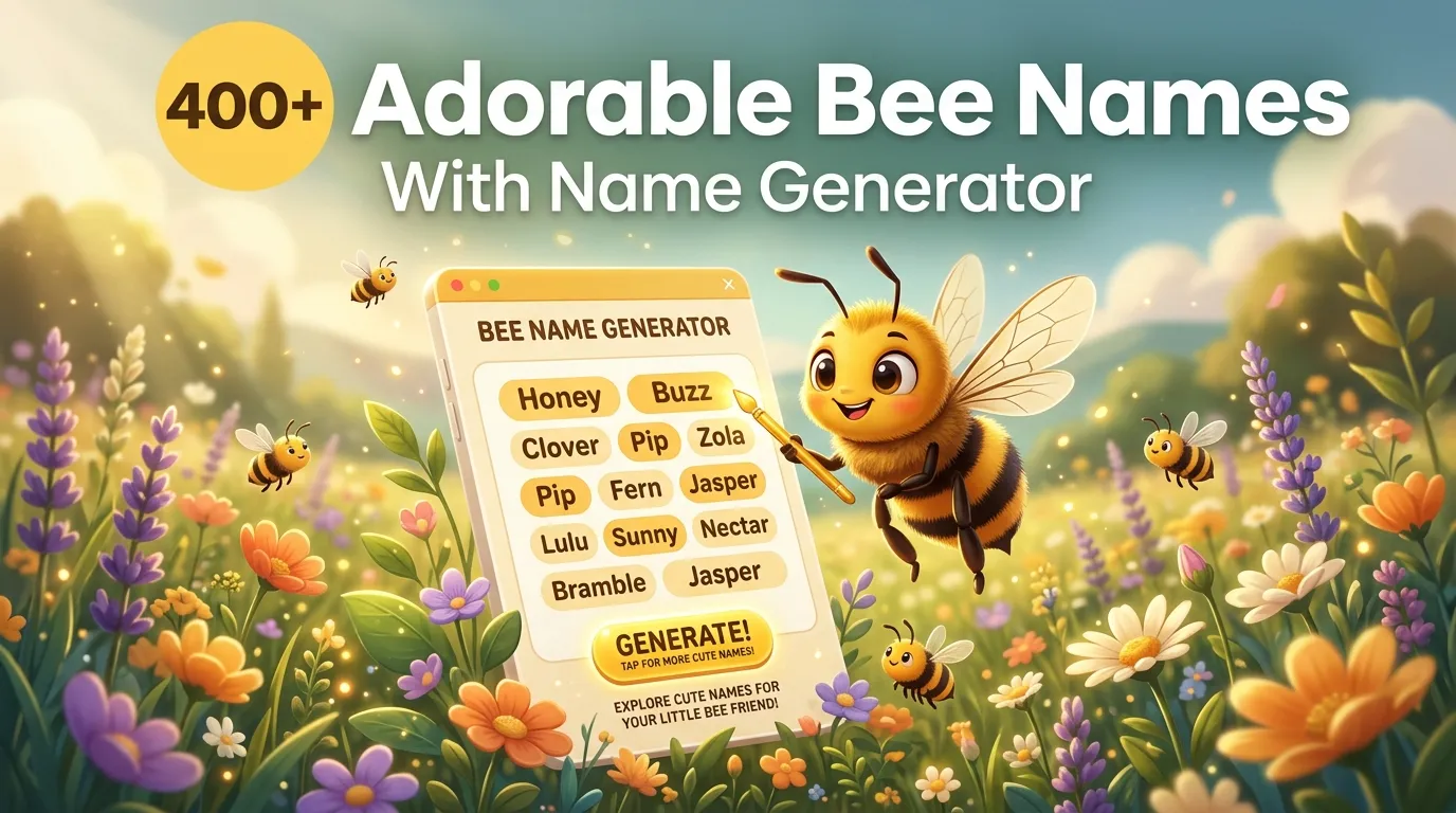 Adorable Bee Names With Name Generator