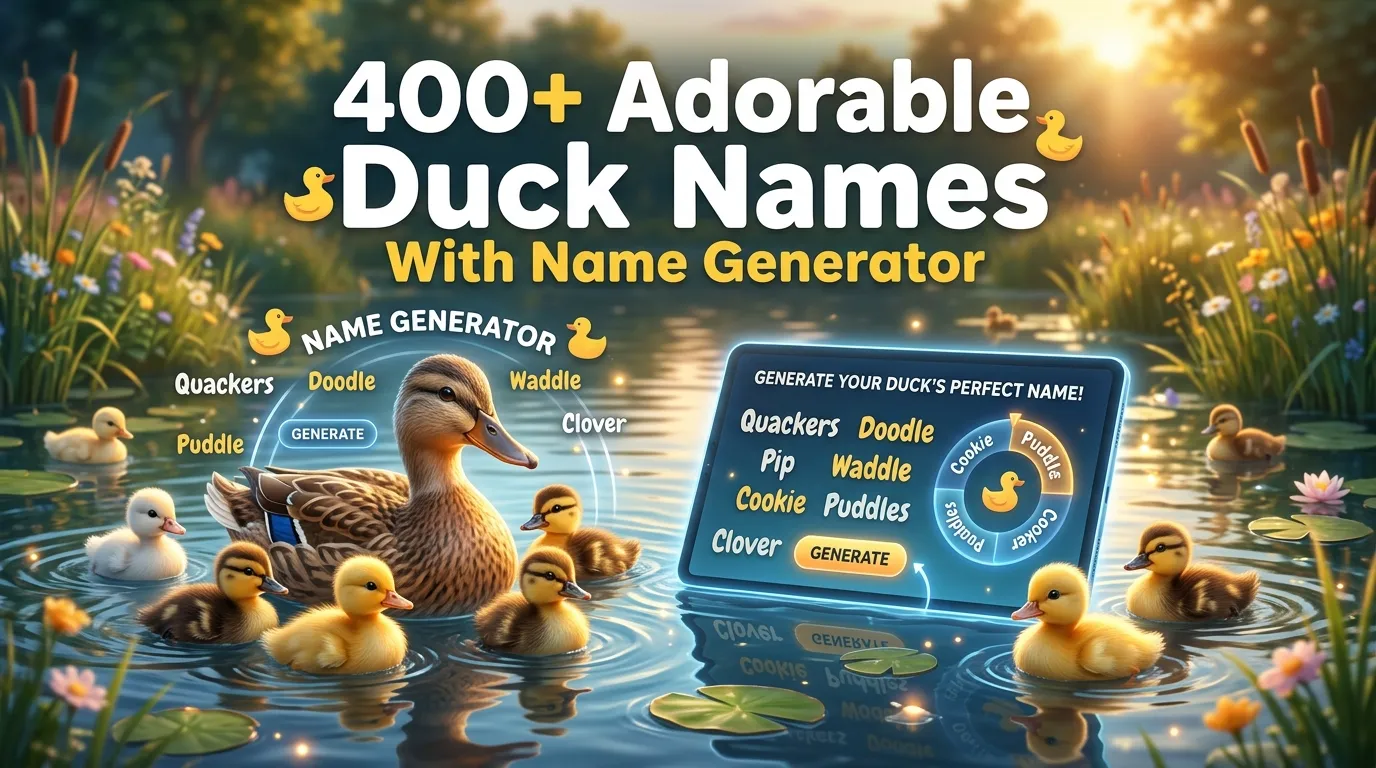 Adorable Duck Names With Name Generator