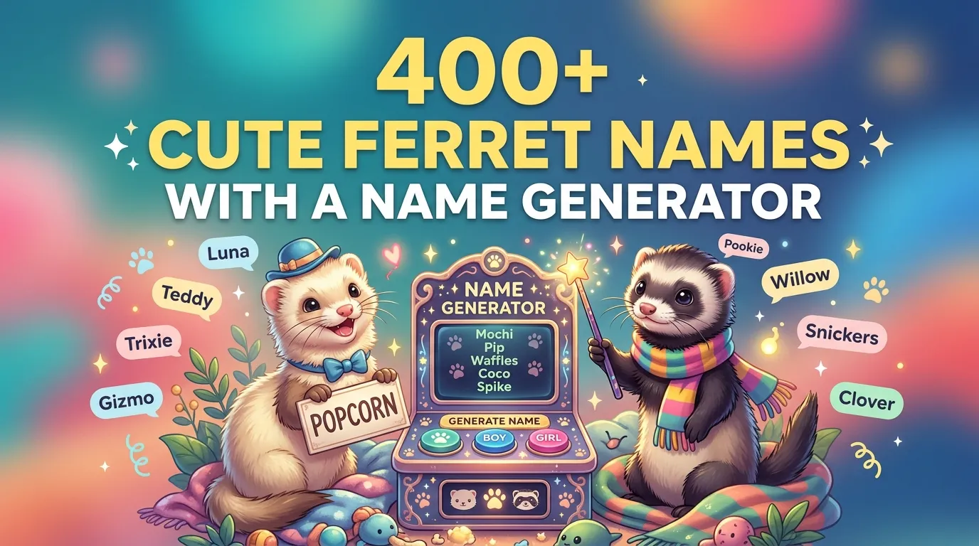 Cute Ferret Names With a Name Generator