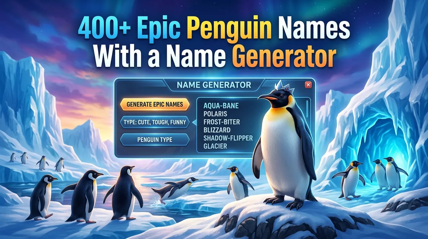 Epic Penguin Names With a Name Generator