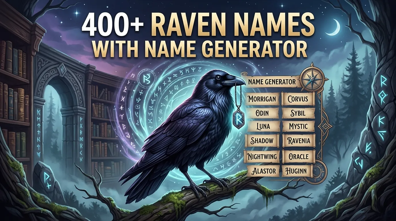 Raven Names With Name Generator